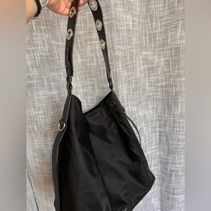 AllSaints nylon hobo tote